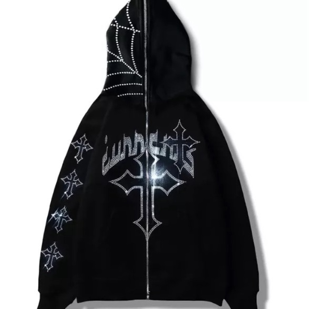 Black Embellished Women's Sweater